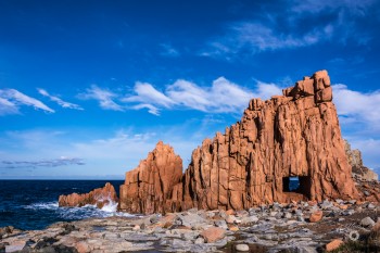 Der rote Felsen von Arbatax