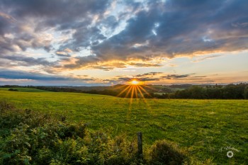 Sonnenuntergang bei Reetz